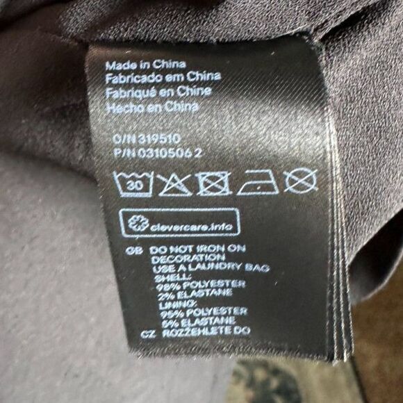 H&M Women's Cut Faux Suede Black Open Detail Cut Out Crew Neck Tank Dress Size 8 - Picture 7 of 8